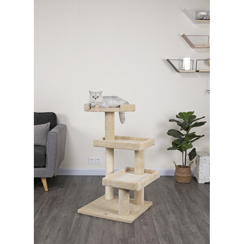 Go Pet Club Premium 42" Carpeted Cat Tree & Reviews Wayfair